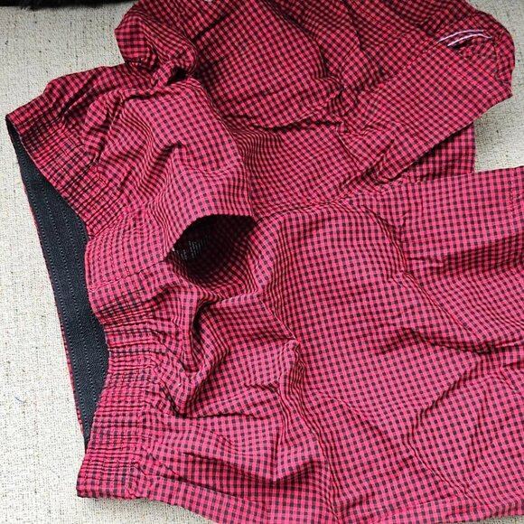 George Men Boxer Shorts Red/Black Tone Cotton Blend Sleep Short Size S 28-30 Br - Picture 4 of 11